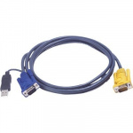 ATEN KVM-kabel, SPHD15 hane > HD15 hane & USB A-typ hane, 5m