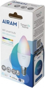 Airam SmartHome led-lampa, E14, opal, 470 lm, RGBW, WiFi