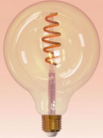 Airam SmartHome Globe 125 glödlampa, E27, bärnsten, 350lm, 1800-3000K, WiFi