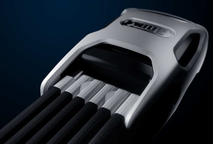 ABUS Bordo Alarm 6000KA/90 fällbart lås med larm, svart ABUS Bordo Alarm 6000KA/90 fällbart lås med larm, svart