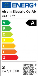 Airam LED G95 glödlampa, E27, 3000K, 470lm, klar koppar Airam LED G95 glödlampa, E27, 3000K, 470lm, klar koppar