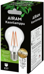 Airam LED-växtlampa, E27, klar, glödtråd 180 lm Airam LED-växtlampa, E27, klar, glödtråd 180 lm