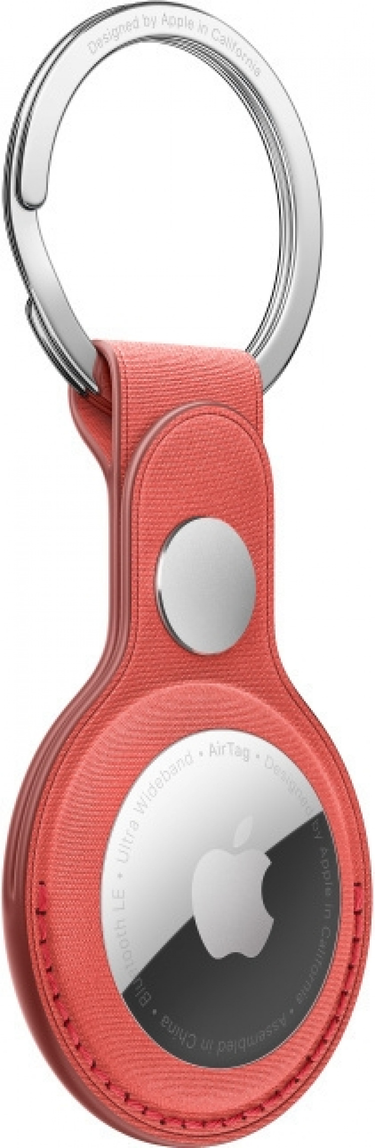 Apple FineWoven AirTag nyckelring, korall