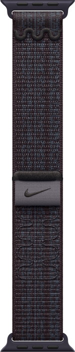 Apple Watch 45 mm svart/blått Nike Sport Loop armband (MUJX3)
