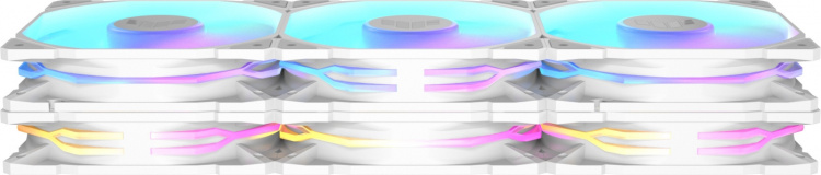 ASUS TUF Gaming TR 120 ARGB PWM-fläkt, 120 mm, vit, 3-pack