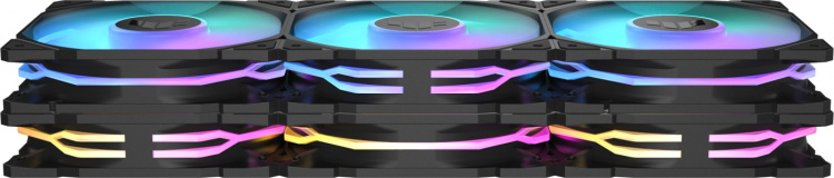 ASUS TUF Gaming TR 120 ARGB Reverse PWM-fläkt, 120 mm, svart, 3-pack