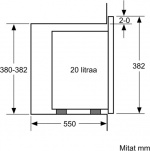 Bosch BFL524MS0 Serie 6 mikrovågsugn, stål Bosch BFL524MS0 Serie 6 mikrovågsugn, stål