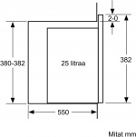 Bosch BFL554MS0 Serie 6 mikrovågsugn, stål