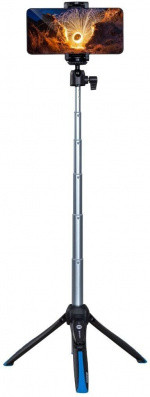 Benro BK15 selfiepinne och ministativ, svart-blå Benro BK15 selfiepinne och ministativ, svart-blå
