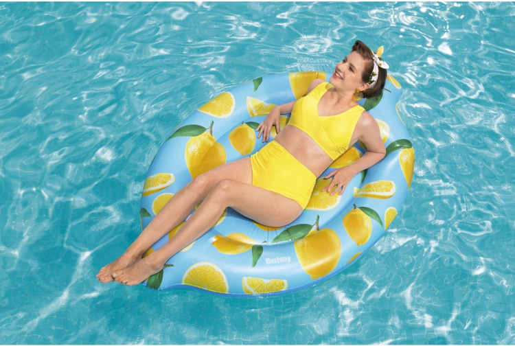 Bestway Badmadrass med citrondoft, 176 x 122 cm Bestway Badmadrass med citrondoft, 176 x 122 cm