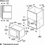 Bosch BFL523MW3 Serie 2 mikrovågsugn, vit