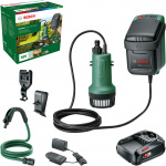 Bosch GardenPump 18V-2000 uppladdningsbar vattenpump, 2,5 Ah batteri
