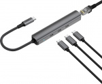Bluecloud USB-C till USB-C-hubb och gigabit ethernet-adapter