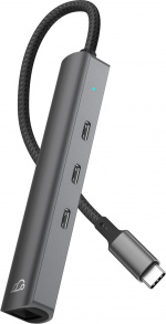Bluecloud USB-C till USB-C-hubb och gigabit ethernet-adapter