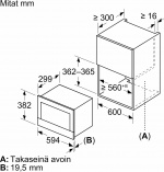 Bosch BFL7221B1 Serie 8 mikrovågsugn, svart