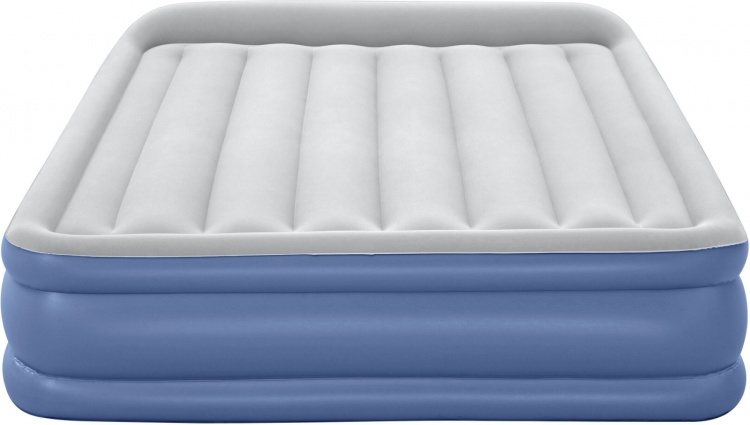 Bestway Tritech™ Air Mattress Queen luftfylld extrasäng, inbyggd pump, 203 x 152 x 46 cm