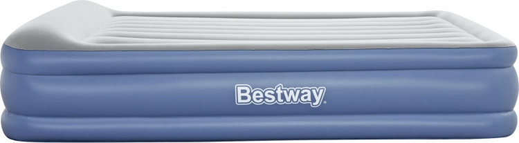 Bestway Tritech™ Air Mattress Queen luftfylld extrasäng, inbyggd pump, 203 x 152 x 46 cm