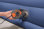 Bestway Tritech™ Air Mattress Queen luftfylld extrasäng, inbyggd pump, 203 x 152 x 46 cm