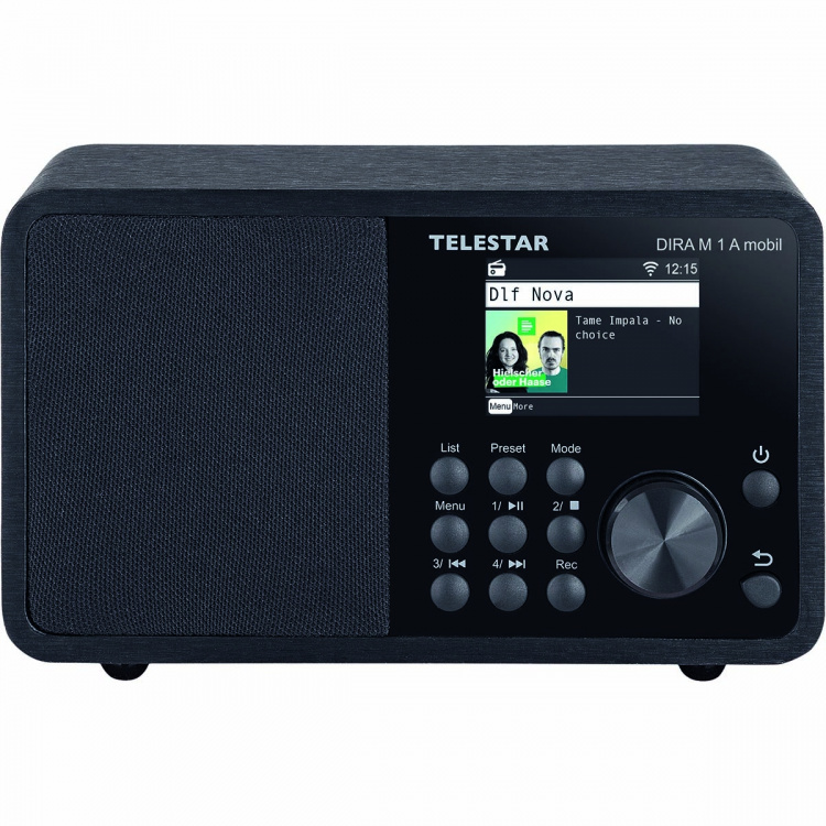 TELESTAR DIRA M 1 A Mobile EWF Batteridriven Mono Multifunktionsradio DAB+ / FM / Internet / Bluetooth Svart