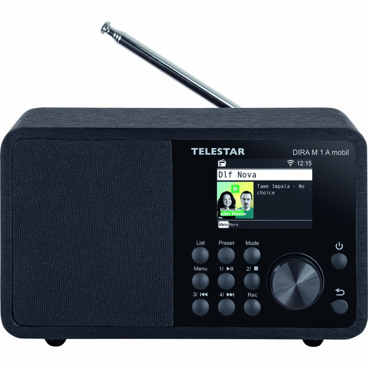 TELESTAR DIRA M 1 A Mobile EWF Batteridriven Mono Multifunktionsradio DAB+ / FM / Internet / Bluetooth Svart