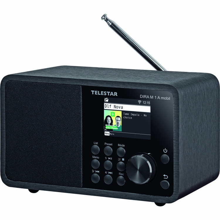 TELESTAR DIRA M 1 A Mobile EWF Batteridriven Mono Multifunktionsradio DAB+ / FM / Internet / Bluetooth Svart