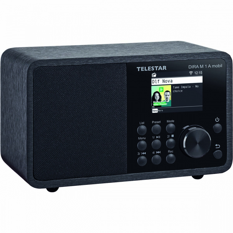 TELESTAR DIRA M 1 A Mobile EWF Batteridriven Mono Multifunktionsradio DAB+ / FM / Internet / Bluetooth Svart