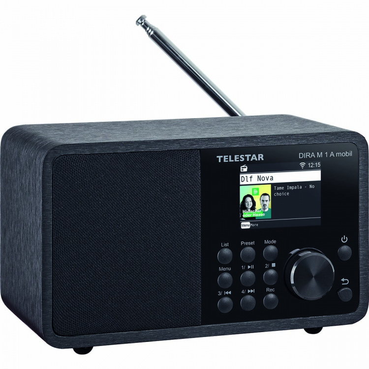 TELESTAR DIRA M 1 A Mobile EWF Batteridriven Mono Multifunktionsradio DAB+ / FM / Internet / Bluetooth Svart