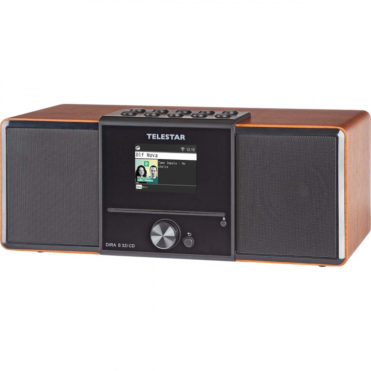 TELESTAR DIRA S32i CD EWF Multifunktionell stereoradio med CD-spelare DAB+ / FM / Internet / Bluetooth Trä