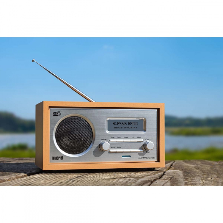 imperial DABMAN 30 Mobil DAB+ / FM-radio Trä