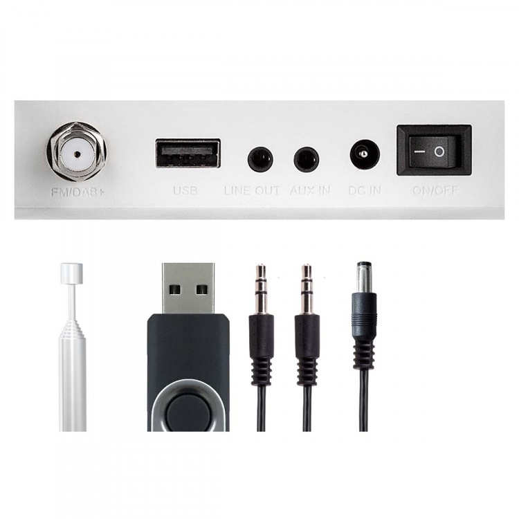 imperial DABMAN i460 multifunktionell radio vit-silver imperial DABMAN i460 multifunktionell radio vit-silver