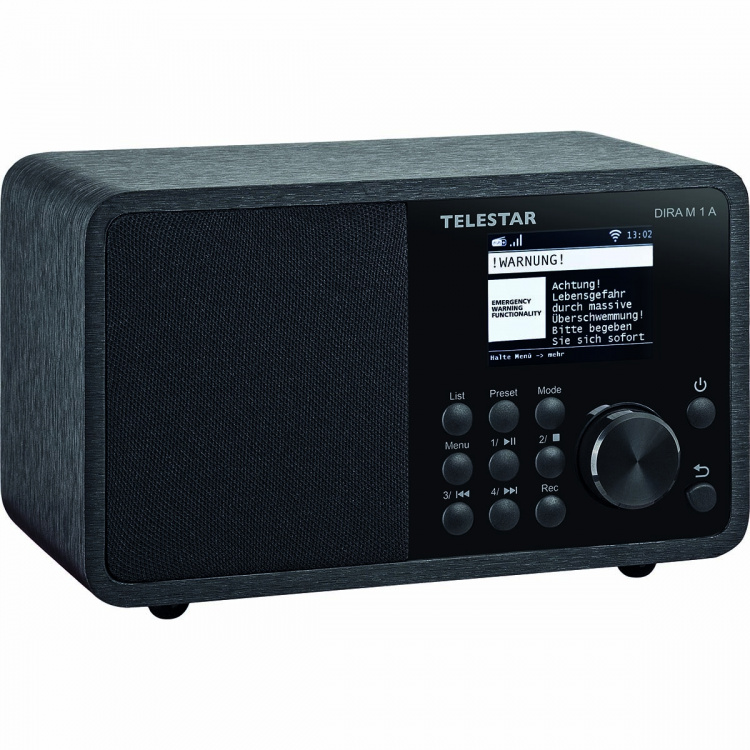 TELESTAR DIRA M 1 A EWF Kompakt Mono Multifunktionsradio Svart TELESTAR DIRA M 1 A EWF Kompakt Mono Multifunktionsradio Svart