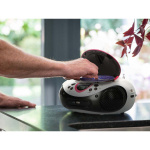 Lenco Bärbar FM-radio CD- och USB-spelare Rosa Lenco Bärbar FM-radio CD- och USB-spelare Rosa