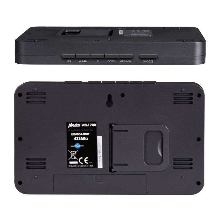 Alecto Väderstation med trådlös sensor Silver