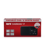 imperial DABMAN 17 bärbar DAB+/FM-radio med Bluetooth svart