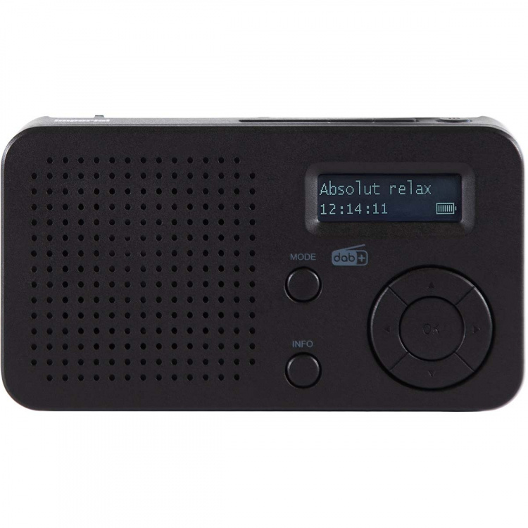 imperial DABMAN 17 bärbar DAB+/FM-radio med Bluetooth svart