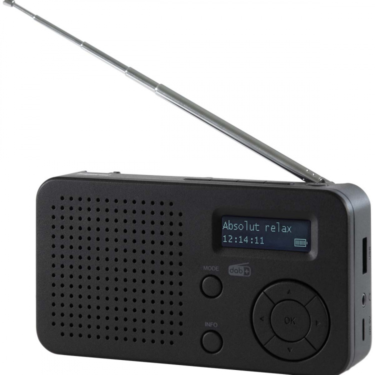 imperial DABMAN 17 bärbar DAB+/FM-radio med Bluetooth svart