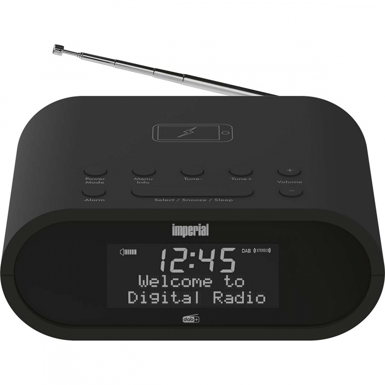 imperial DABMAN d20 DAB+ och FM-radio väckarklocka Svart