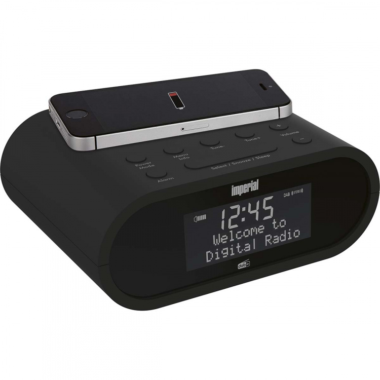 imperial DABMAN d20 DAB+ och FM-radio väckarklocka Svart