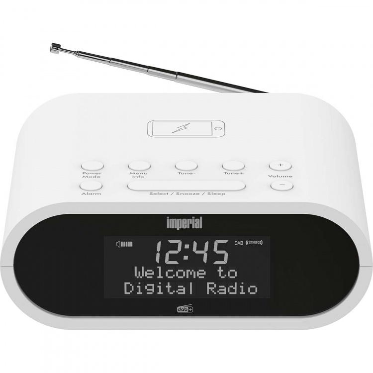 imperial DABMAN d20 DAB+ och FM-radio väckarklocka Vit
