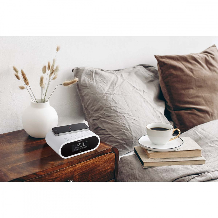 imperial DABMAN d20 DAB+ och FM-radio väckarklocka Vit