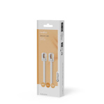 Nedis Telekomkabel | RJ11 Hane | RJ11 Hane | 5.00 m | Kabelns utformning: Platt | Kabeltyp: RJ11 | Transparent / Vit