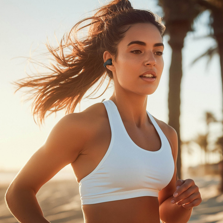 Happy Plugs Hörlur Clip OWS True-Wireless Svart