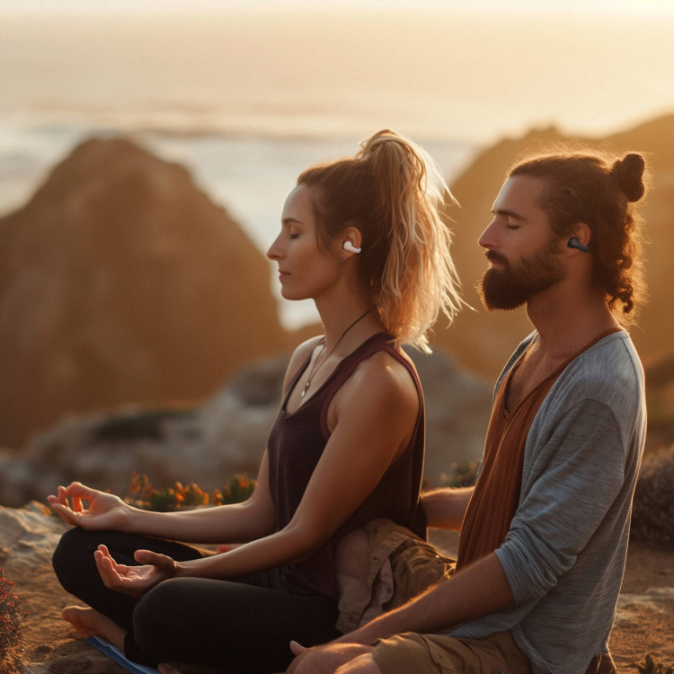 Happy Plugs Hörlur Clip OWS True-Wireless Vit