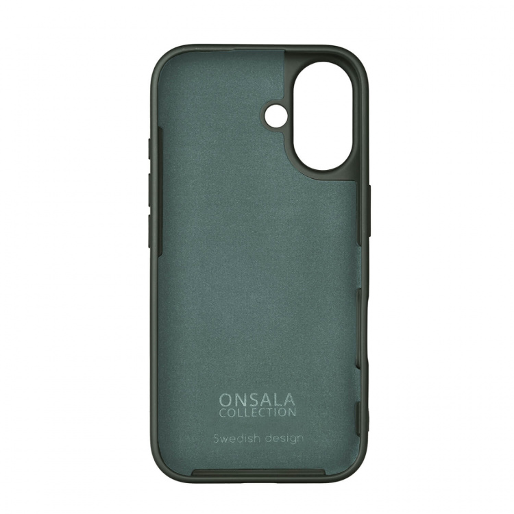 Onsala Mobilskal med Silikonkänsla Olive Green - iPhone 16 Onsala Mobilskal med Silikonkänsla Olive Green - iPhone 16