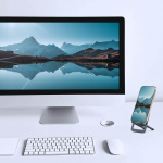 Desire2 Ultrasmal Telefonhållare i Aluminium Mörkgrå