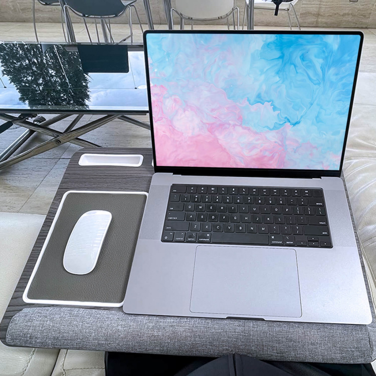 Desire2 Laptopställ för Knät Vänsterhänt Version Grå Desire2 Laptopställ för Knät Vänsterhänt Version Grå