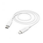 Hama Laddningskabel USB-C till Lightning 1,0m Vit