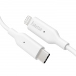 Hama Laddningskabel USB-C till Lightning 1,0m Vit