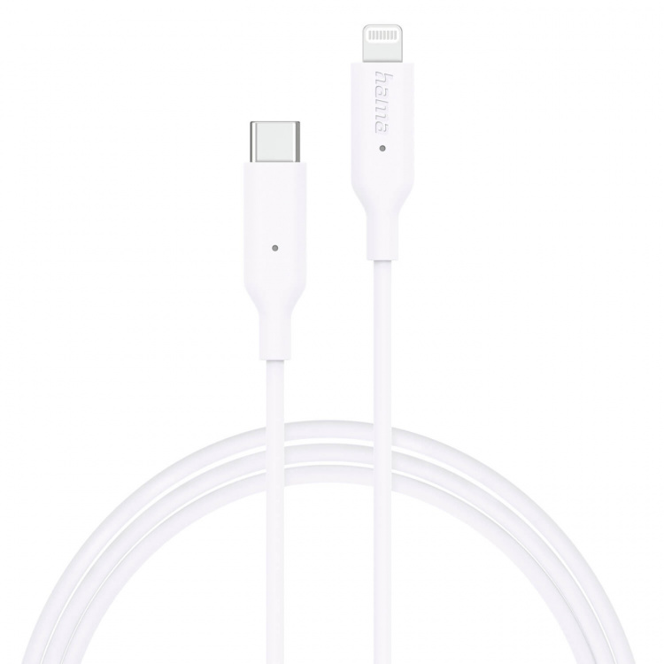 Hama Laddningskabel USB-C till Lightning 1,0m Vit