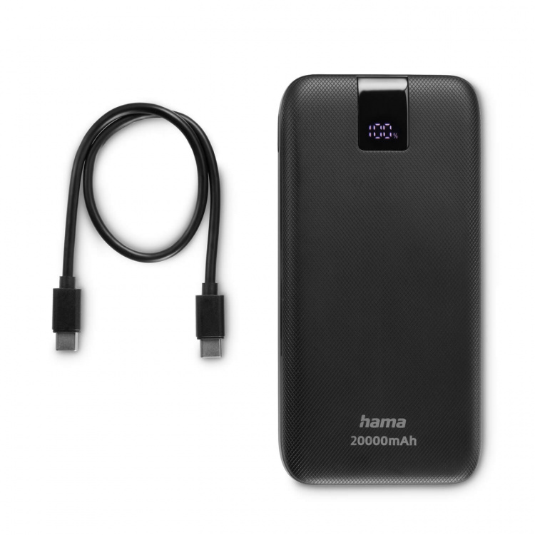 Hama Powerbank PD 20000mAh 2xUSB-C+1xUSB-A Antracit Hama Powerbank PD 20000mAh 2xUSB-C+1xUSB-A Antracit